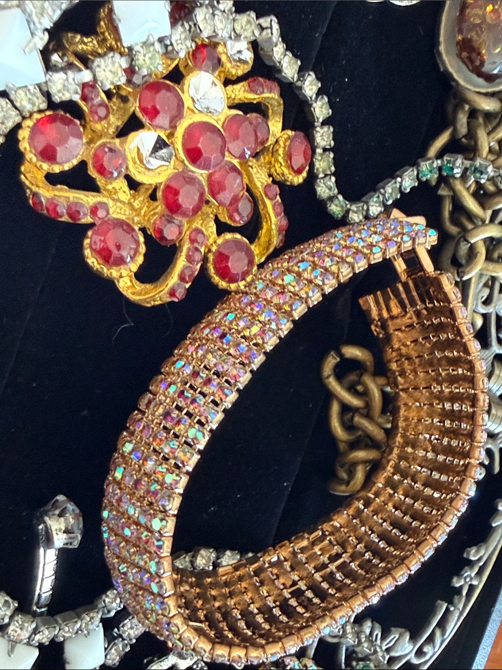 Ultimate mini craft lot distressed lion dish jewelry high end Nina Ricci & more - Picture 3 of 16